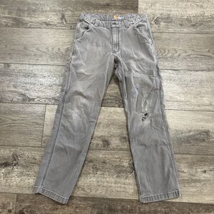 Carhartt Men's 32x32 Relaxed Fit rugged flex Pants Gray 102291-039 Workwear